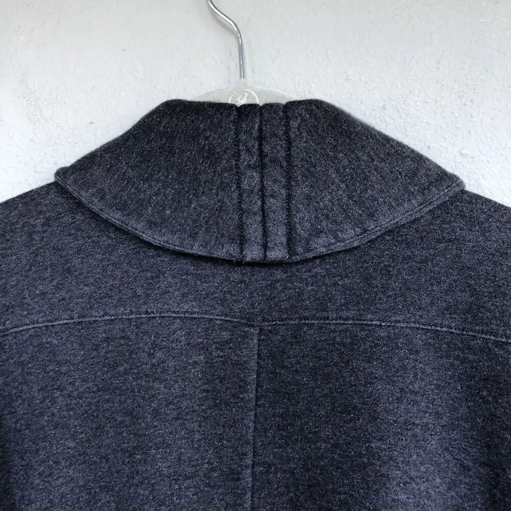 Lululemon Wrap Jacket Size 4 &Go Take You There Heathered Black Fleece Longline